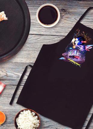 Фартух з принтом "cyberpunk 2"