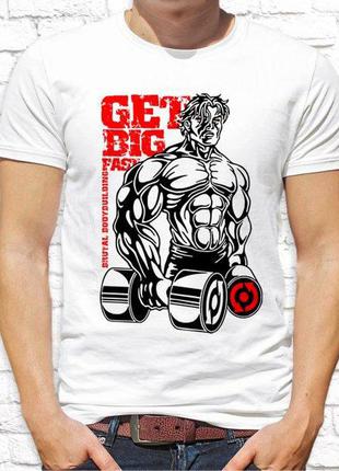 Мужская футболка с принтом "brutal bodybuilding" push it