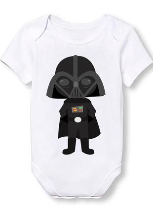 Детское боди push it с принтом дарт вейдер 62, белый