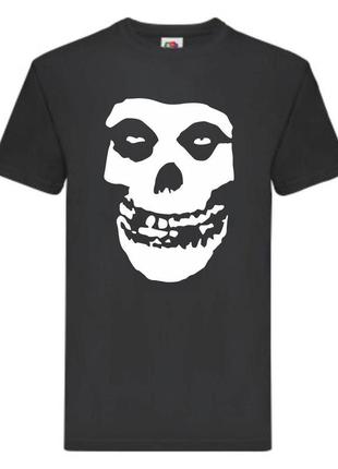 Мужская футболка с принтом bestu the misfits big skull s, белый push it