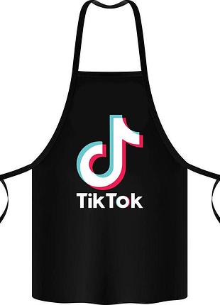 Фартук с принтом "tiktok logo"