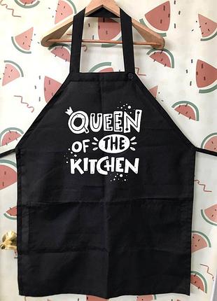 Фартух з принтом "queen of the kitchen"