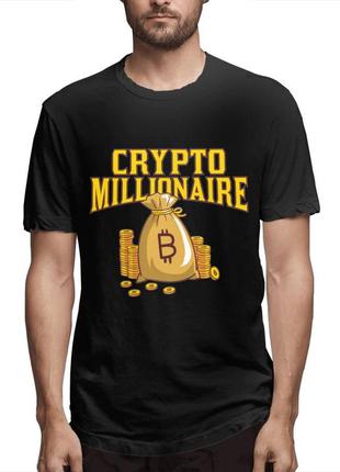 Футболка с принтом "cripto millionaire" push it