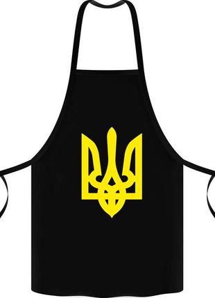 Фартук с принтом "герб украины (желтый)"