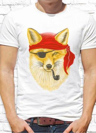 Мужская футболка с принтом лис пират push it