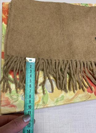 Кашеміровий шарф в кольорі кемел7 фото