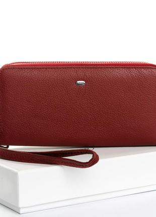Женский классический кожаный кошелек клатч dr. bond  бордовый женский кошелечек из натуральной кожи