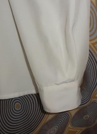 Аккуратная белая торжественная блуза блузка first avenue с вышивкой5 фото