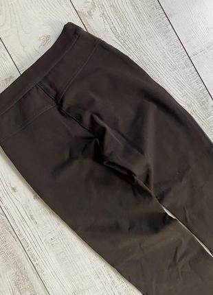 Коричневые кожаные брюки absolu pp 349 фото