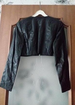 Akris укороченная кожаная курточка2 фото
