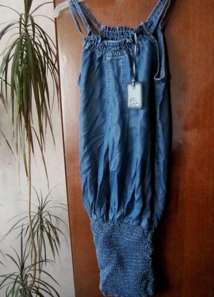 Платье женское джинсовое синее турция