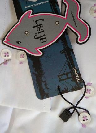 Рубашка мужская белая afish