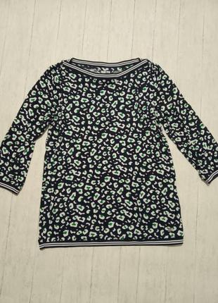 Стильна жіноча блузка з рукавами 3/4, tchibo німеччина, р 42-46 36/38 євро9 фото