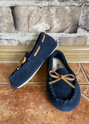 Шкіряні туфлі-тапулі clark’s , утеплені 24 р. новісінькі. 16 см