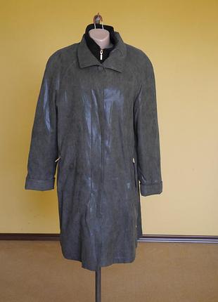 Плащ-пальто на підкладі кожзам 40-44 євро розмір