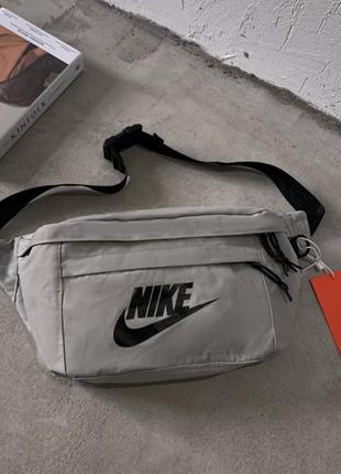 Бананка большая nike tech hip pack поясная сумка найк серая