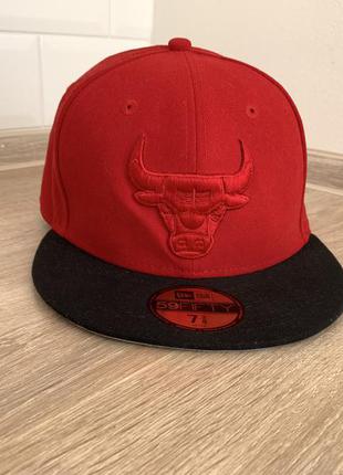 Мужская плотная шерстяная кепка new era команды chicago bulls2 фото