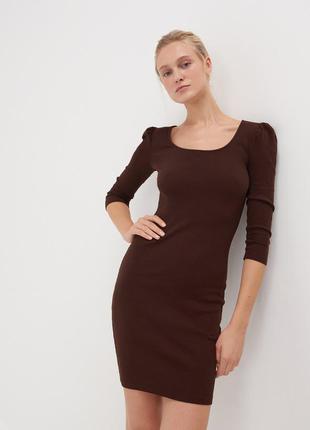 Платье женская коричневое sinsay польша1 фото