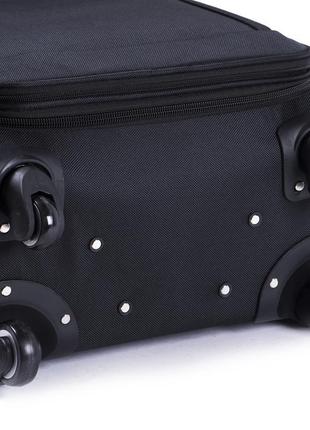 Текстильный дорожный синий чемодан на 4 колесах размер s wings тканевый чемодан ручная кладь четырехколесный7 фото