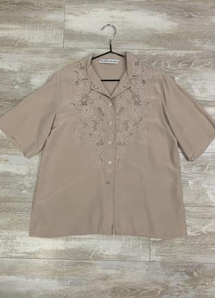 Шелковая блуза marianne von der osten 100% шелк