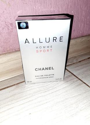 Chanel allure homme sport 100мл оригінал шанель алюр чоловіків спорт чоловіча туалетна вода, парфуми1 фото