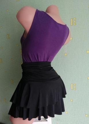 Красивая юбка. юбка. спідниця. юбка с рюшами.чёрная юбка4 фото