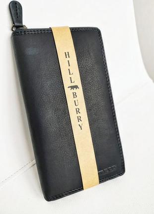 Hill burry шикарный кожаный портмоне кошелек germany натуральная премиум кожа  шкіряний гаманець1 фото
