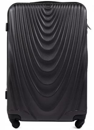 Дорожный чемодан пластиковый на колесах wings 304 темно-серый размер s (ручная кладь) поликарбонат1 фото