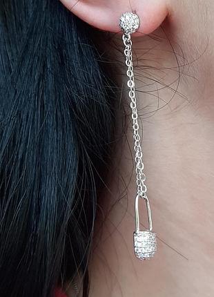 Серьги серебро 925 проба 2