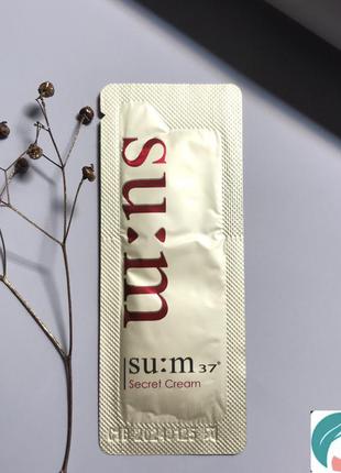 Su:m 37 secret cream  anti-wrinkle anti-aging moisturizers, восстанавливающий интенсивный крем, 1 мл