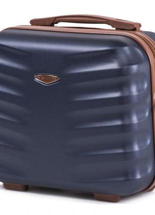 Пластиковый дорожный кейс на чемодан с плечевым ремнем wings 402 цвет синий, без колес