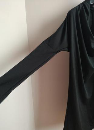 Асимметричное платье прямого силуэта с драпировкой4 фото