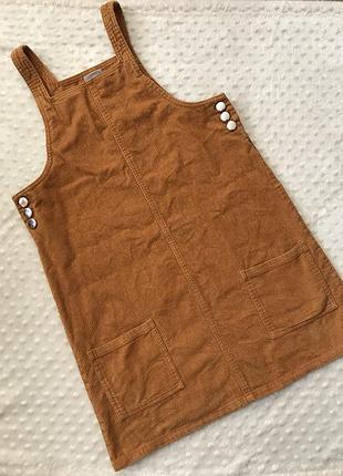 Стильный вельветовый сарафан next,платье next