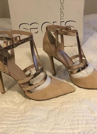 Туфлі-босоніжки-човники topshop, 37р.