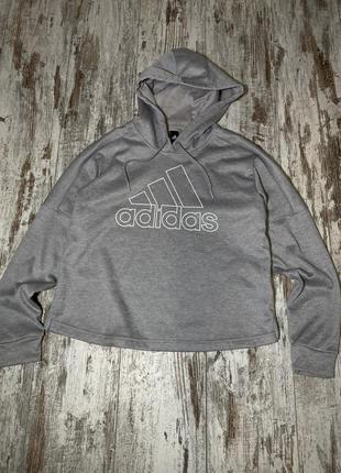 Женская кофта adidas толстовка худи укороченная джемпер лосины9 фото