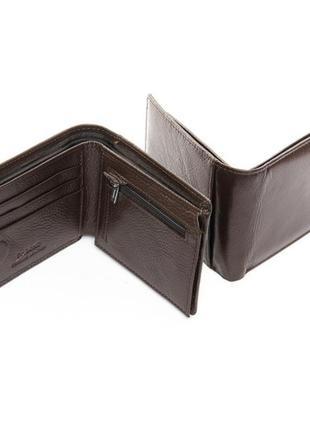 Чоловічий шкіряний гаманець з м'якої натуральної шкіри2 фото