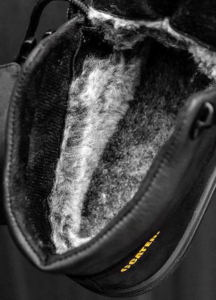 Caterpillar black winter зимние мужские ботинки катерпиллер черные6 фото