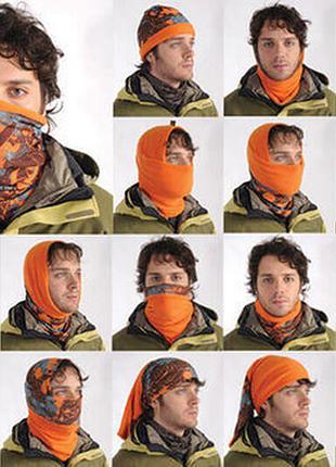 Зимний флисовый бафф балаклава снуд crivit германия, лыжный и не только, взрослый детский