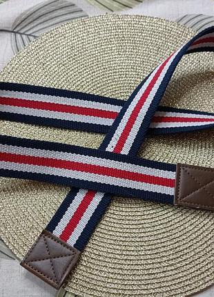 Ремінь пояс з тканини в смужку