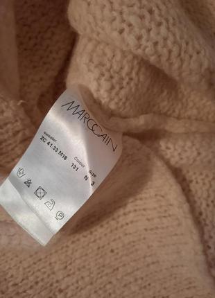 Роскошный фактурный свитерок с шерстью шелком ангорой цвета айвори marc cain5 фото