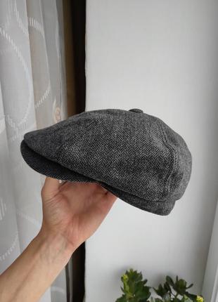 Кепка жиганка восьмиклинка шерстяная шестиклинка в елку m 57-58 stetson harris tweed8 фото