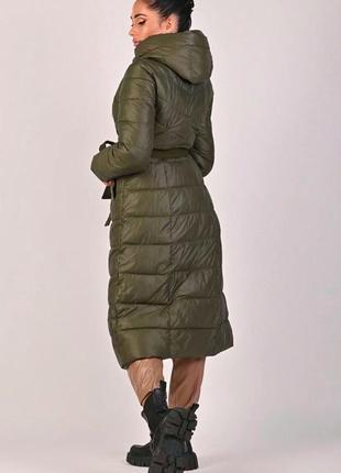Подовжена жіноча куртка, пальто, пуховик3 фото