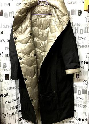 Пуховик двухсторонний, на запах 👍, 100% пух. италия 🇮🇹