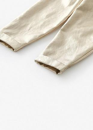 Брюки, штаны золотые, золотистые zara, на 116 см( на 5-6 лет)4 фото