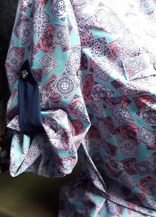 Блузка женская легкая с коротким рукавом и карманами обманка3 фото
