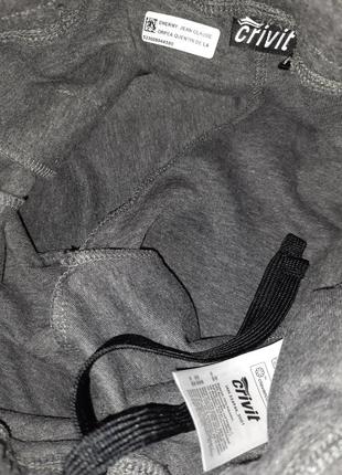Мужские темно-серые спортивные штаны джоггеры crivit.германия. размер m, 48/50.8 фото