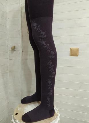 Красиві натуральні колготки l\m з візерунком
