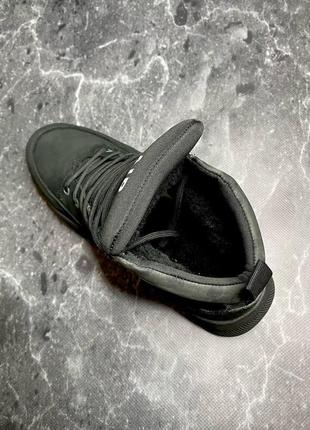 Теплые кроссовки ботинки натуральный нубук на меху5 фото