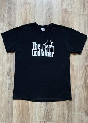 Чоловіча вінтажна бавовняна футболка з принтом the godfather