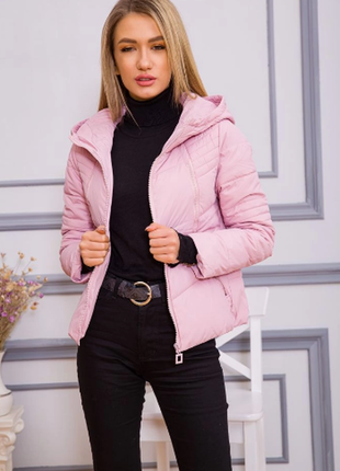 Куртка женская демисезонная цвет розовый2 фото